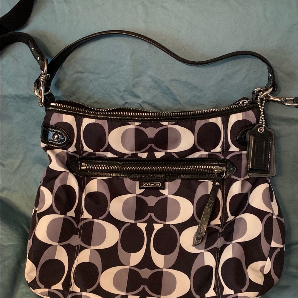 Rare Black and White Coach bag.